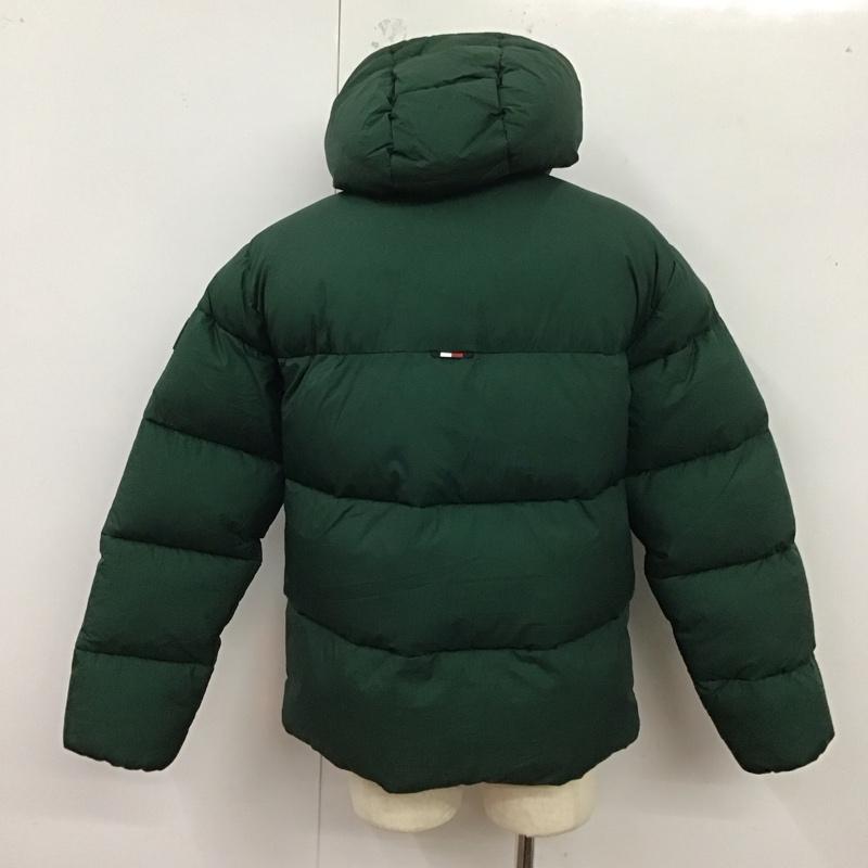 トミーヒルフィガー TOMMY HILFIGER ジャケット、上着 ダウンジャケット ジップアップジャケット パーカージャケット ダウンジャケット アウター M ロゴ、文字 緑 / グリーン /  メンズ USED 古着 中古 10125022