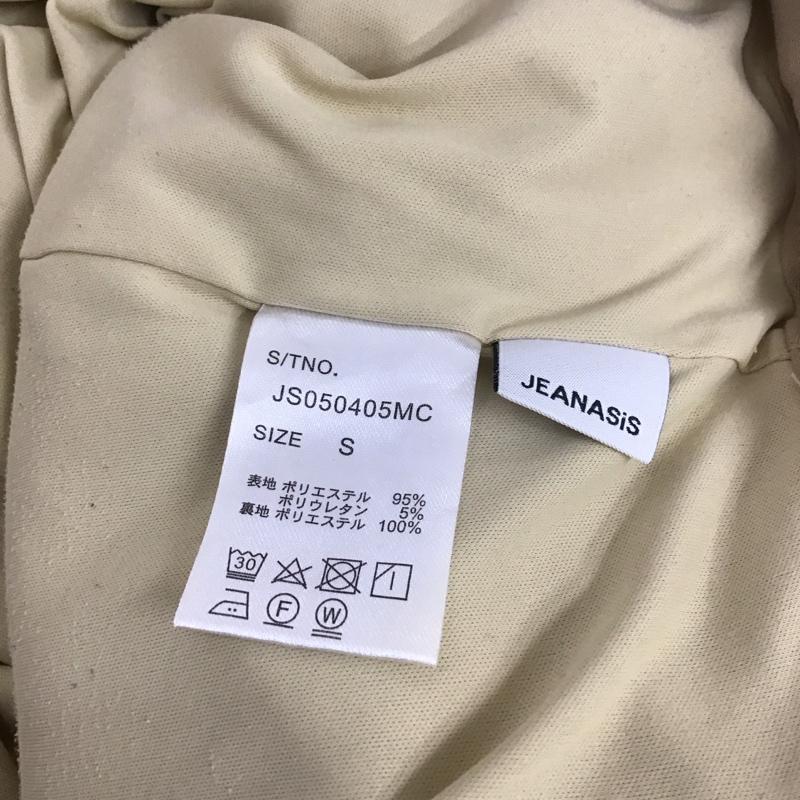 ジーナシス JEANASIS パンツ スラックス JS050405MC 裾スリット フレアパンツ S 無地 ベージュ / ベージュ / レディース USED 古着 中古 10109026