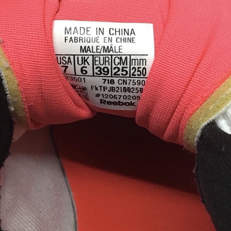 リーボック Reebok スニーカー スニーカー 718 CN7590 25cm 25.0cm ロゴ、文字 黒 / ブラック / X 白 / ホワイト / X 緑 / グリーン / X 橙 / オレンジ / メンズ USED 古着 中古 10116437