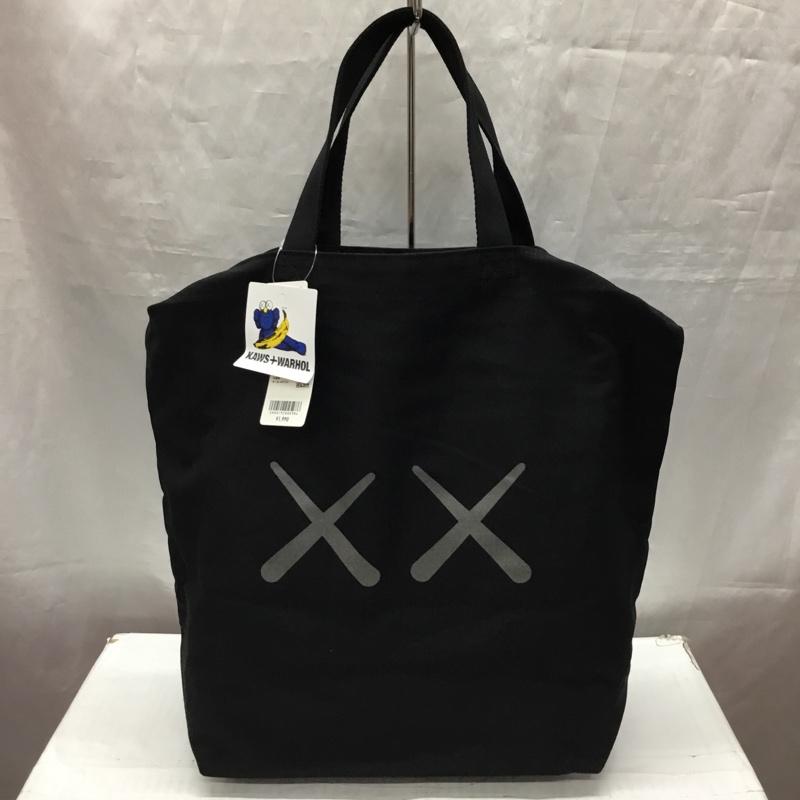 ユニクロ UNIQLO トートバッグ トートバッグ 361-473556 カウズ ウォーホル 2WAYトートバッグ KAWS WARHOL プリント 黒 / ブラック / メンズ USED 古着 中古 10117143