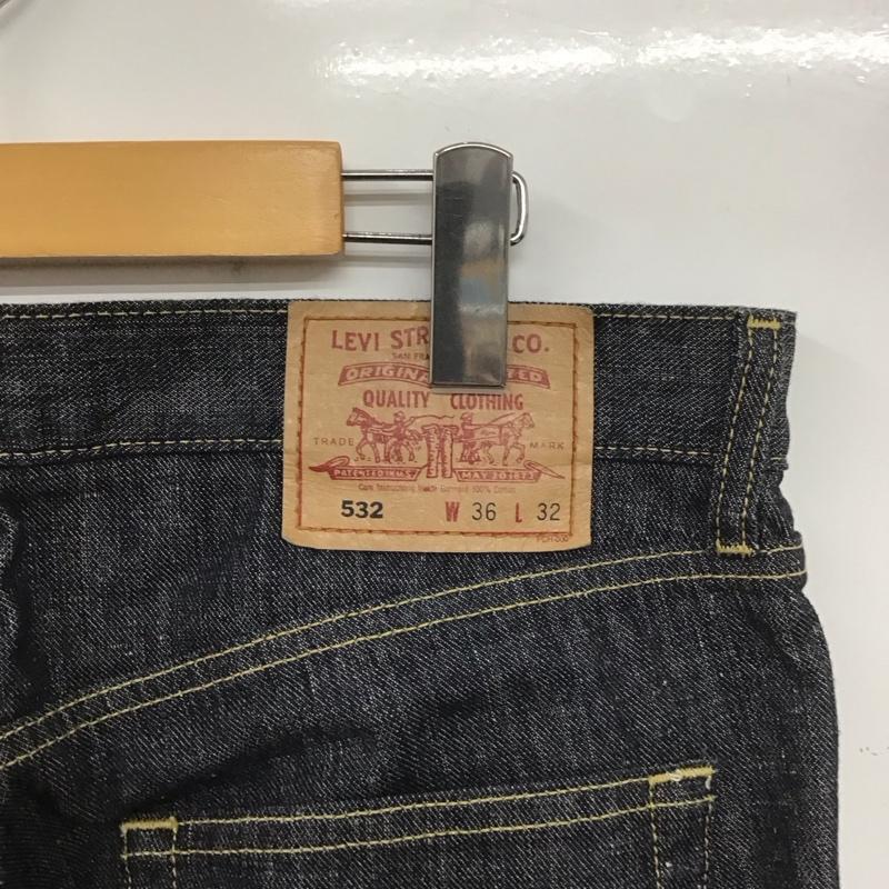 リーバイストラウスアンドコー Levi Strauss & co. パンツ デニム、ジーンズ デニムパンツ ワイドパンツ カジュアルパンツ ストレッチパンツ 36 無地 インディゴ / インディゴ / メンズ USED 古着 中古 10139522
