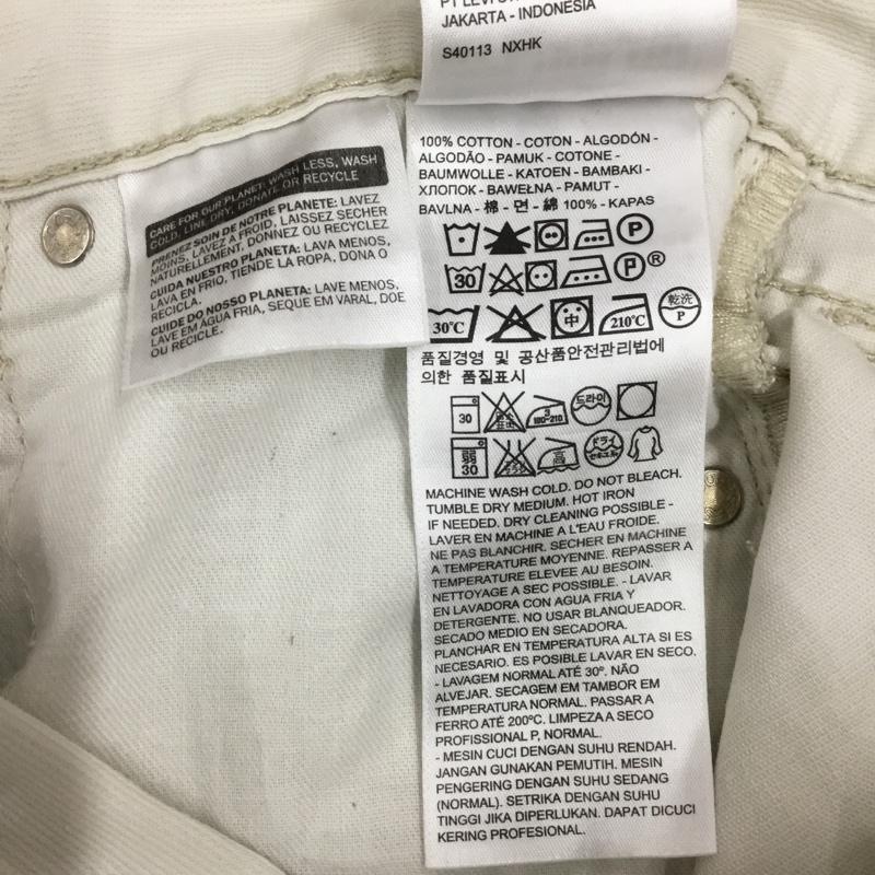 リーバイス Levi s ボトムス ボトムス 29 × 32 コットン ストレートパンツ 29インチ 無地 オフホワイト / オフホワイト / メンズ USED 古着 中古 10118989