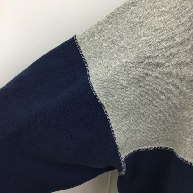 アベイシングエイプ A BATHING APE パーカー 長袖 001PPH802503L Docking Cable Knit Sleeve Oversized Pullover ドッキング フーディー M ロゴ、文字 灰 / グレー / X 紺 / ネイビー / X 白 / ホワイト / メンズ USED 古着 中古 10107035