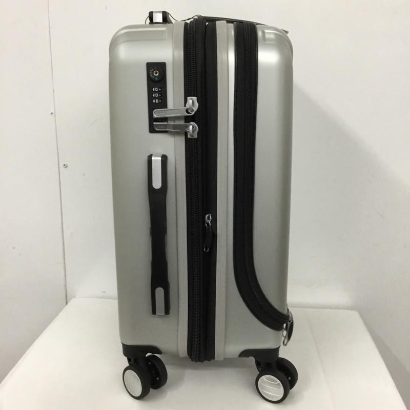 デルセー DELSEY スーツケース、トランク スーツケース、トランク 00 2073801 11 5R フロントオープン キャリーバッグ TSAロック ロゴ、文字 銀 / シルバー / メンズ USED 古着 中古 10128114
