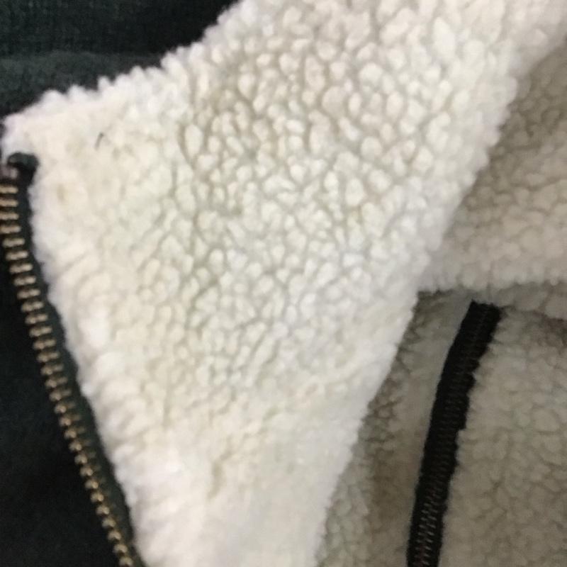 エルエルビーン L.L.Bean ニット、セーター 長袖 285317 ジップアップ ニットジャケット 裏ボア S 無地 緑 / グリーン / メンズ USED 古着 中古 10112652
