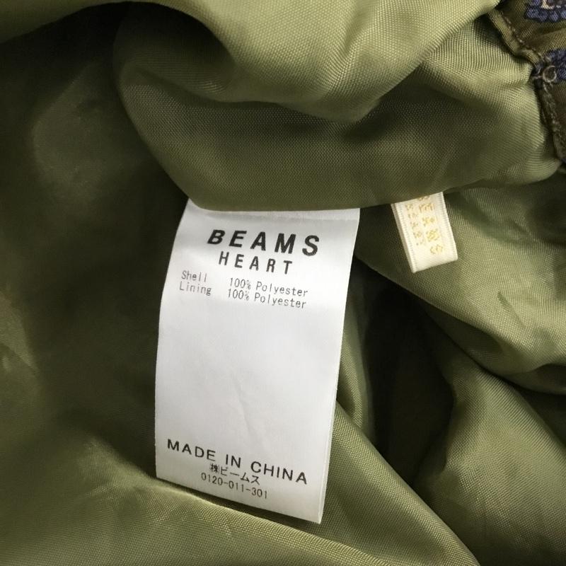 ビームス ハート BEAMS HEART スカート ロングスカート 43-27-0088-268 プロヴァンス柄 フレアロングスカート 総柄 カーキ / カーキ / レディース USED 古着 中古 10144689