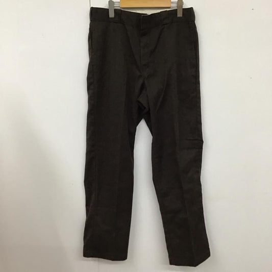 ディッキーズ Dickies パンツ ワークパンツ、ペインターパンツ ワークパンツ ワイドパンツ カジュアルパンツ 34 ロゴ、文字 茶 / ブラウン /  メンズ USED 古着 中古 10122790