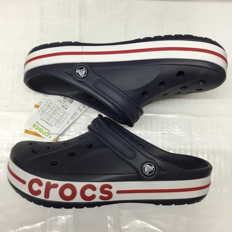クロックス crocs サンダル サンダル 205089-4CC Bayaband Clog バヤバンド クロッグ 25cm 25.0cm ロゴ、文字 紺 / ネイビー / X 白 / ホワイト / X 赤 / レッド / メンズ USED 古着 中古 10111537