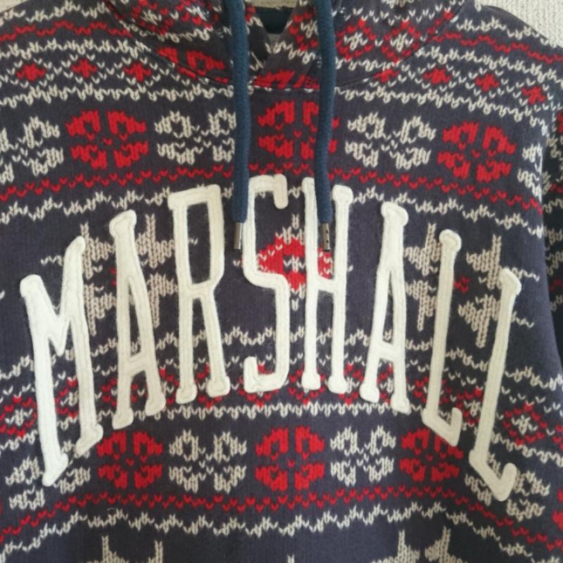 フランクリンマーシャル FRANKLIN&MARSHALL パーカー 長袖 S ロゴ、文字 X 紺 / ネイビー / X 赤 / レッド / X ベージュ / ベージュ / X 茶 / ブラウン / レディース USED 古着 中古 10016684