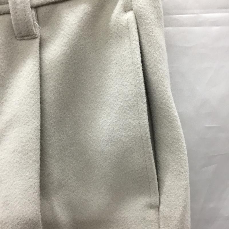 アイテムズ アーバンリサーチ ITEMS URBAN RESEARCH パンツ スラックス it17-14c007 ウールタッチ センタープレススラックスパンツ ワイドパンツ M 無地 アイボリー / アイボリー / メンズ USED 古着 中古 10120484