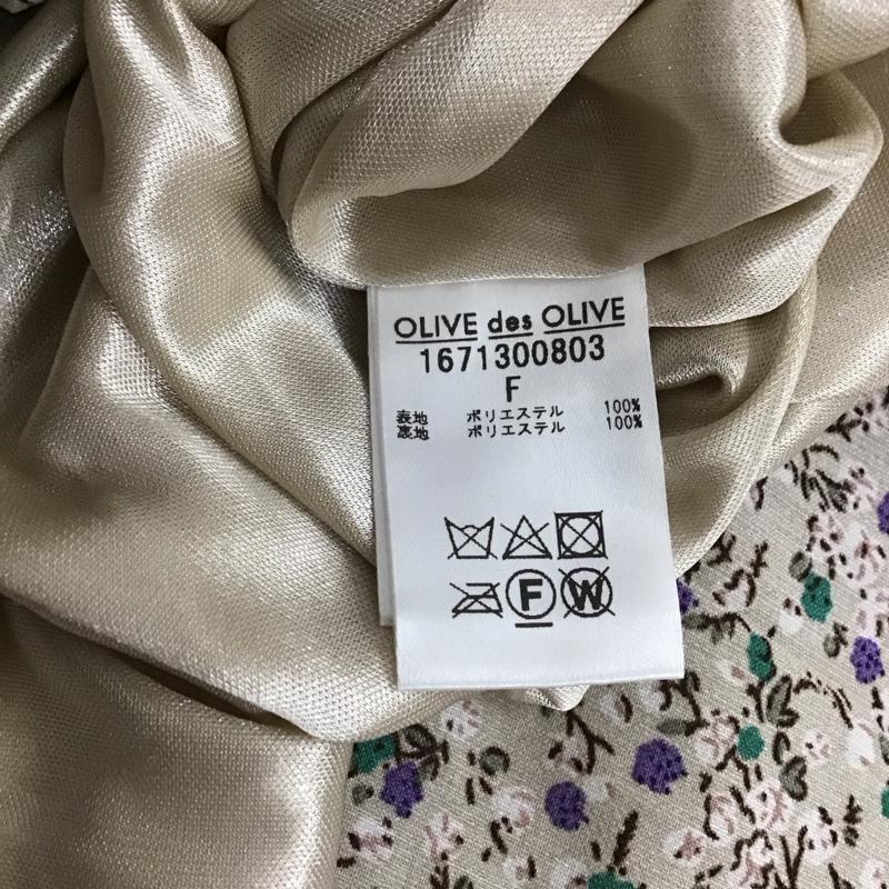 オリーブデオリーブ OLIVE des OLIVE ワンピース ロングスカート 1671300803 開襟 オープンカラー 半袖 FREE 花柄 マルチカラー / マルチカラー / レディース USED 古着 中古 10119237