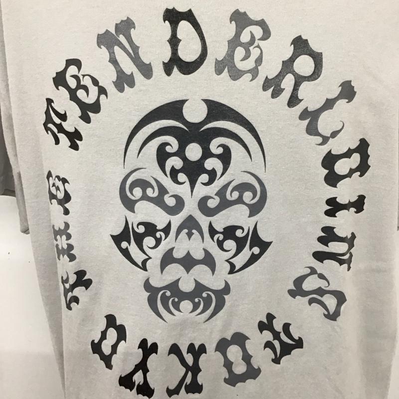 テンダーロイン TENDERLOIN Tシャツ 半袖 半袖カットソー プリントTシャツ クルーネックカットソー L プリント 灰 / グレー /  メンズ USED 古着 中古 10110909