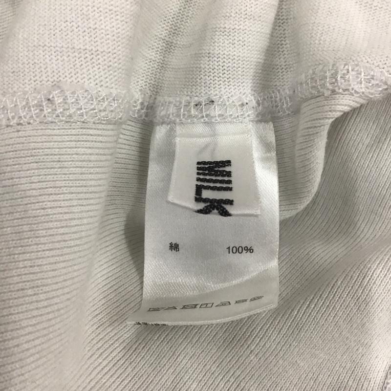 ミルクフェド MILKFED. Tシャツ 半袖 CWSP387 Champion クルーネック FREE ロゴ、文字 白 / ホワイト / レディース USED 古着 中古 10112418