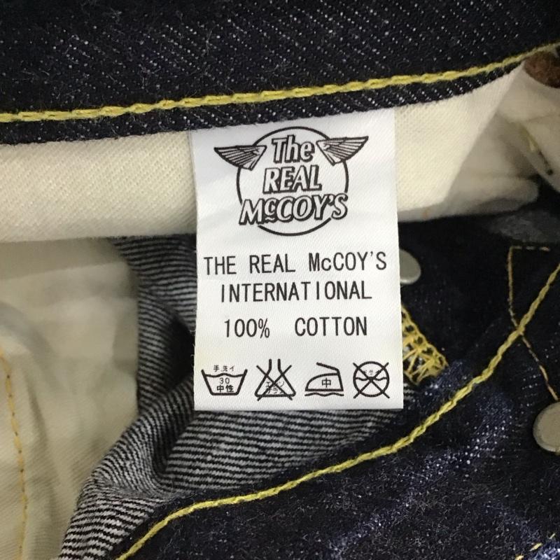 ザリアルマッコイズ THE REAL McCOY S パンツ デニム、ジーンズ デニムパンツ ストレートパンツ ワイドパンツ カジュアルパンツ 36 無地 インディゴ / インディゴ / メンズ USED 古着 中古 10115391