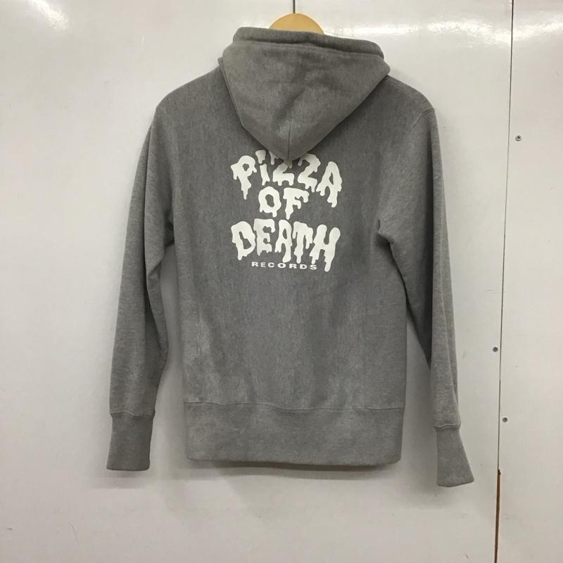 古着 USED パーカー 長袖 長袖パーカー ジップアップパーカー スウェット pizza of death バンド XS ロゴ、文字 灰 / グレー / メンズ USED 古着 中古 10136632