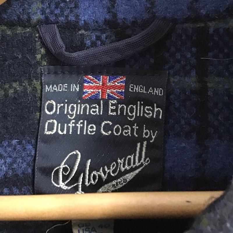 グローバーオール Gloverall コート コート一般 ロングコート フード付きジャケット ダッフルコート 40 無地 灰 / グレー / メンズ USED 古着 中古 10129569