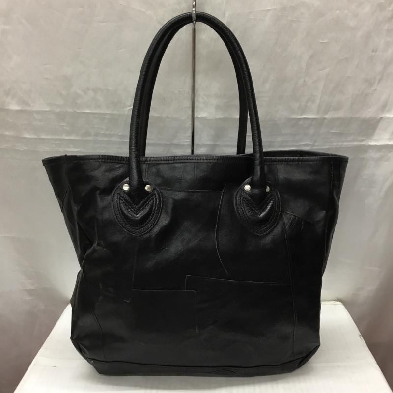 ジョーマッコイ JOE McCOY トートバッグ トートバッグ 豊岡 レザー パッチワーク 無地 黒 / ブラック / メンズ USED 古着 中古 10115252