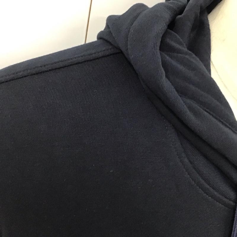 アルマーニエクスチェンジ A/X ARMANIEXCHANGE パーカー 長袖 長袖パーカー フード付きパーカー プリントスウェット トレーナー XL ロゴ、文字 紺 / ネイビー /  メンズ USED 古着 中古 10119287