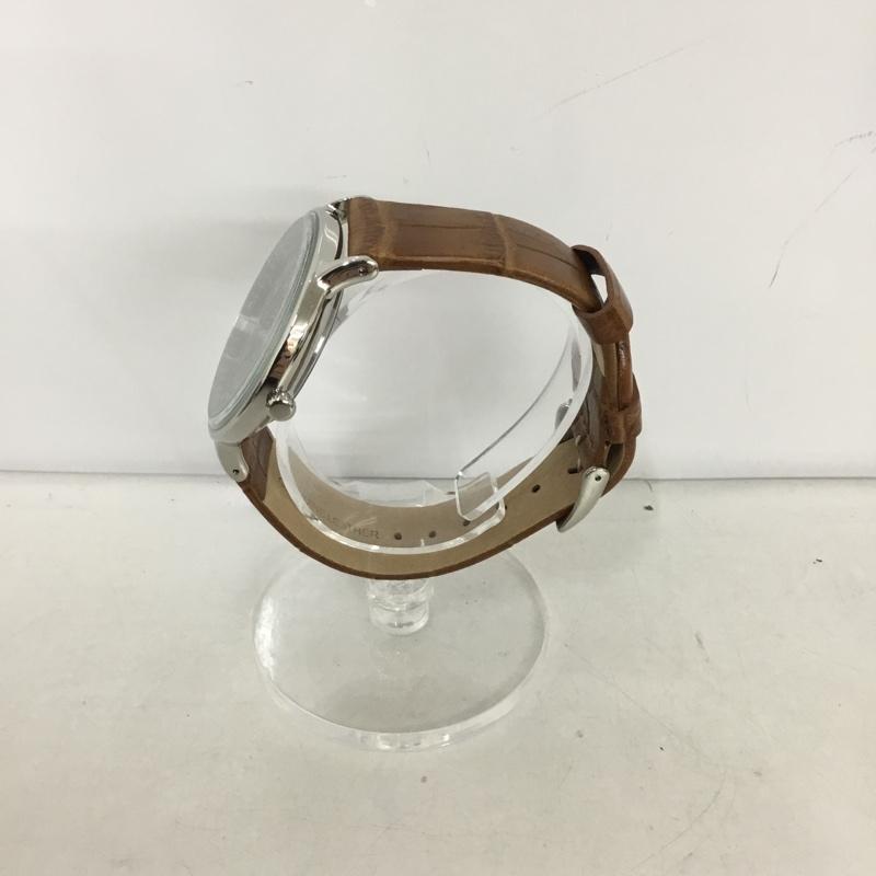 アデクス ADEXE 腕時計 アナログ(クォーツ式) 1868A-04 レザーバンド 箱有 ロゴ、文字 茶 / ブラウン / X 黒 / ブラック / メンズ USED 古着 中古 10134932