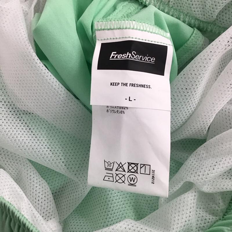 フレッシュサービス FreshService パンツ ショートパンツ FSP242-50025B ALL WEATHER SHORTS L 無地 薄緑 / ライトグリーン / メンズ USED 古着 中古 10134809