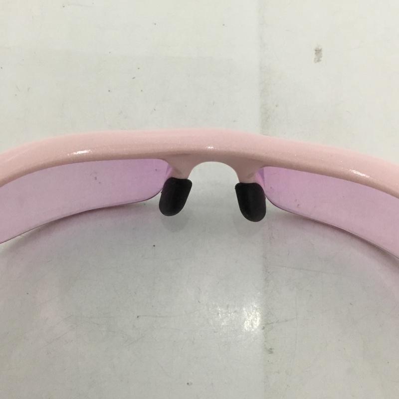オークリー OAKLEY めがね・サングラス サングラス 03-886J FLAK JACKET スポーツサングラス ミラーレンズ 箱有 ロゴ、文字 桃 / ピンク / メンズ USED 古着 中古 10129382