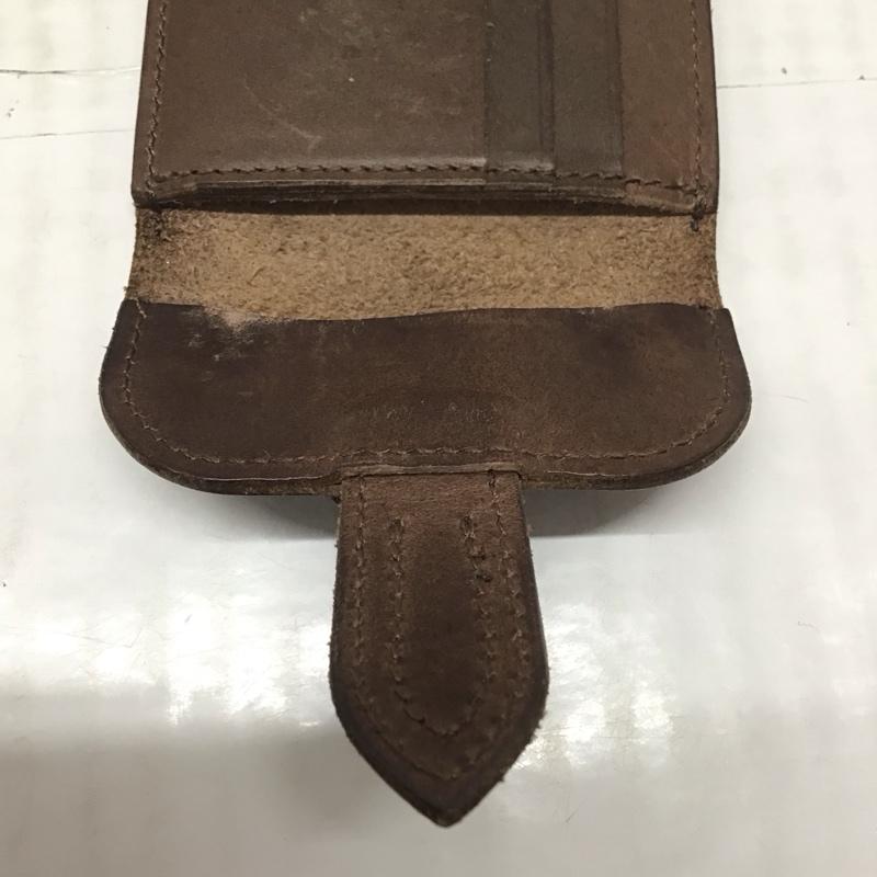 ポーター PORTER 財布 二つ折り 161-04649 MONEY CLIP 箱有 レザー 茶 / ブラウン / メンズ USED 古着 中古 10113053