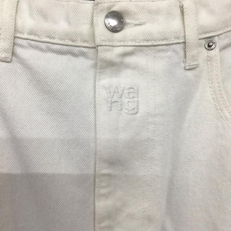 アレキサンダーワン ALEXANDER WANG パンツ ワークパンツ、ペインターパンツ hybrid cargodenim バイカラーパンツ ワイドパンツ 30インチ 無地 白 / ホワイト / X 黒 / ブラック /  メンズ USED 古着 中古 10124270