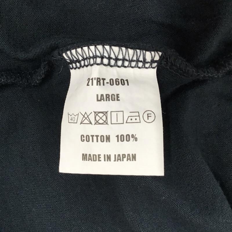 ラッツ RATS Tシャツ 半袖 21RT-0601 バックプリント BIG LOGO L ロゴ、文字 黒 / ブラック / メンズ USED 古着 中古 10118034