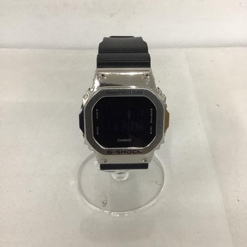 ジーショック G-SHOCK 腕時計 デジタル GM-5600 5600シリーズ 箱有 メタル素材 ロゴ、文字 黒 / ブラック / X 銀 / シルバー / メンズ USED 古着 中古 10123173