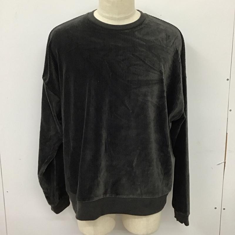 センスオブプレイス SENSEOFPLACE カットソー 長袖 長袖カットソー クルーネックカットソー ロングスリーブカットソー コーデュロイ L 無地 灰 / グレー / メンズ USED 古着 中古 10113739