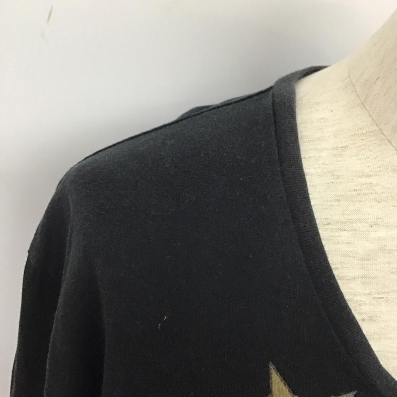 グラム glamb カットソー 長袖 長袖カットソー クルーネックカットソー ロングスリーブカットソー プリントTシャツ 4 プリント 黒 / ブラック /  メンズ USED 古着 中古 10109092