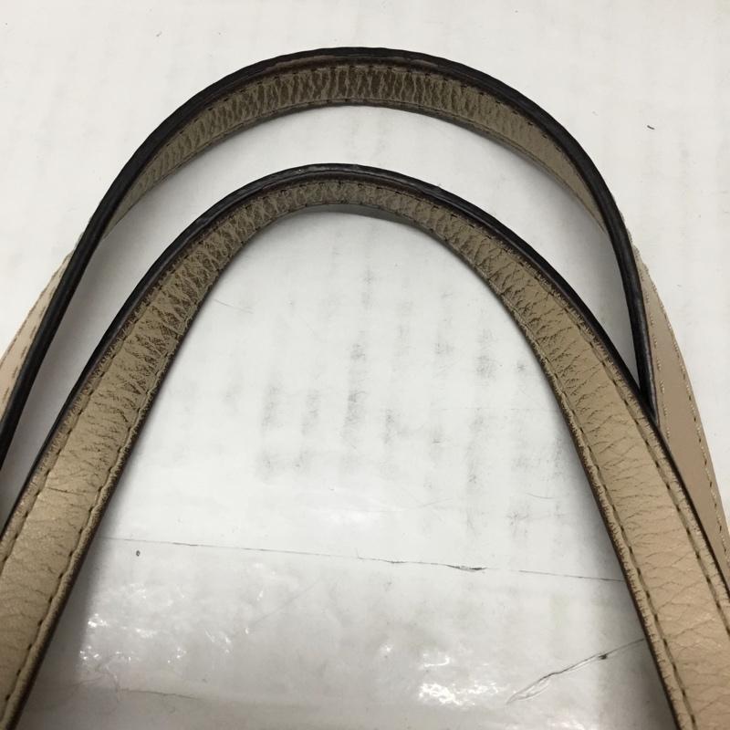 ケイトスペード Kate Spade トートバッグ トートバッグ PXRU5024 バイカラー レザー ジュートキャンバス ロゴ、文字 ベージュ / ベージュ / X 黒 / ブラック / レディース USED 古着 中古 10107884