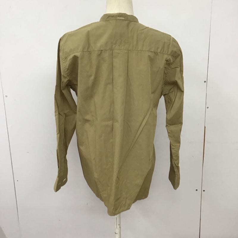 エムエイチエル MHL. シャツ、ブラウス 長袖 長袖シャツ 無地シャツ ノーカラーシャツ 1 無地 ベージュ / ベージュ / レディース USED 古着 中古 10127591