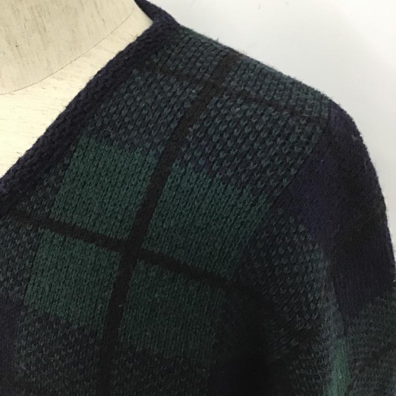 ポロバイラルフローレン Polo by RALPH LAUREN ニット、セーター 長袖 L チェック マルチカラー / マルチカラー / メンズ USED 古着 中古 10105746
