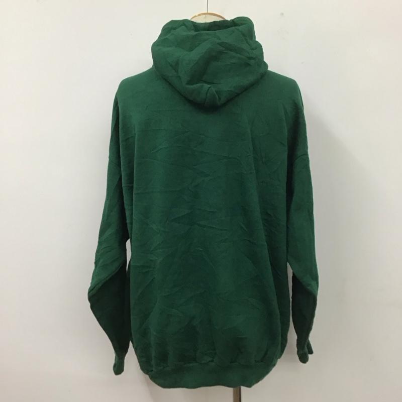 チャンピオン Champion パーカー 長袖 長袖パーカー フード付きパーカー プリントスウェット トレーナー XL プリント 緑 / グリーン / メンズ USED 古着 中古 10109779