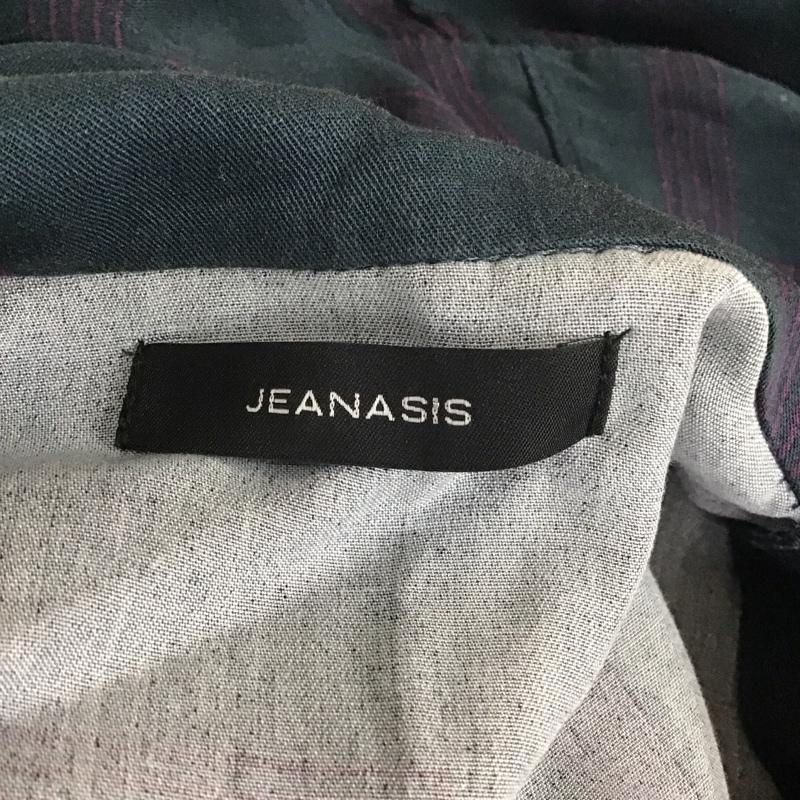 ジーナシス JEANASIS シャツ、ブラウス 七分袖 JS064035MC オーバーサイズ FREE 総柄 紫 / パープル / X チャコールグレー / チャコールグレー / レディース USED 古着 中古 10114229