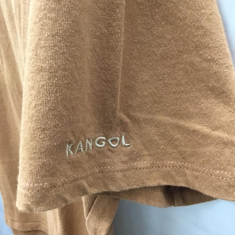 カンゴール KANGOL Tシャツ 半袖 9282-1932 半袖カットソー プリントTシャツ クルーネックカットソー M ロゴ、文字 茶 / ブラウン / レディース USED 古着 中古 10113297