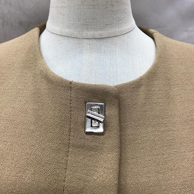 ザラベーシック ZARA BASIC ジャケット、上着 ジャケット、ブレザー 2108 393 707 ノーカラー S 無地 ベージュ / ベージュ / レディース USED 古着 中古 10118410