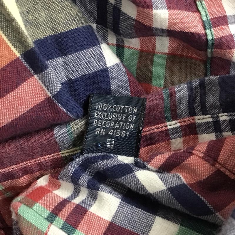 ラルフローレン RALPHLAUREN シャツ、ブラウス 半袖 ボタンダウン チェック コットン M ワンポイント マルチカラー / マルチカラー / メンズ USED 古着 中古 10123009