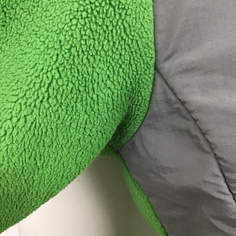 ザノースフェイス THE NORTH FACE ジャケット、上着 ジャンパー、ブルゾン ジップアップジャケット フリースジャケット アウター S ロゴ、文字 灰 / グレー / X 緑 / グリーン / レディース USED 古着 中古 10126400