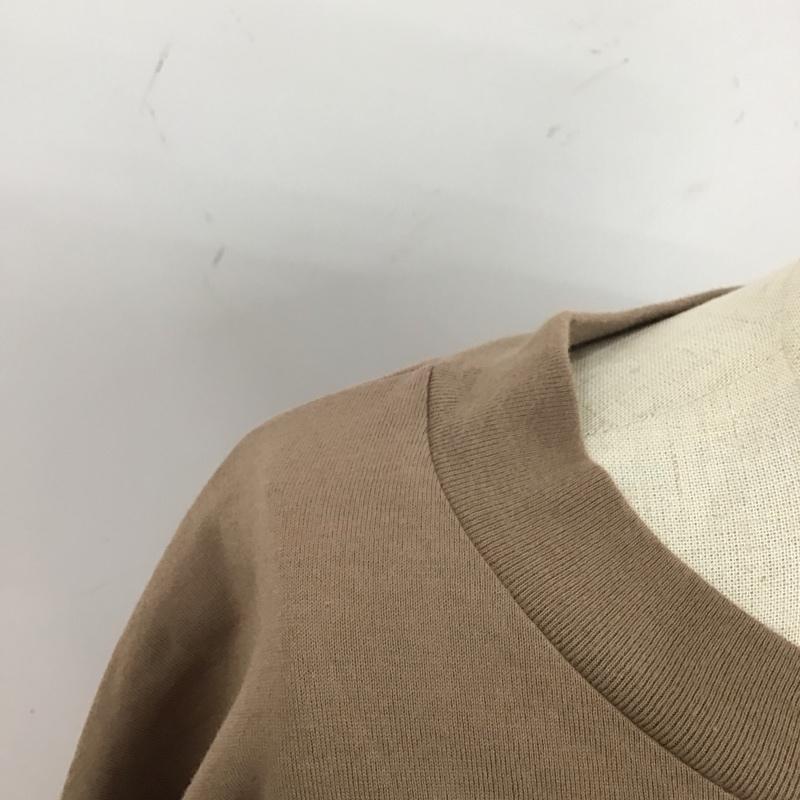 ミルクフェド MILKFED. Tシャツ 半袖 半袖カットソー プリントTシャツ クルーネックカットソー ロゴ、文字 茶 / ブラウン / レディース USED 古着 中古 10122501