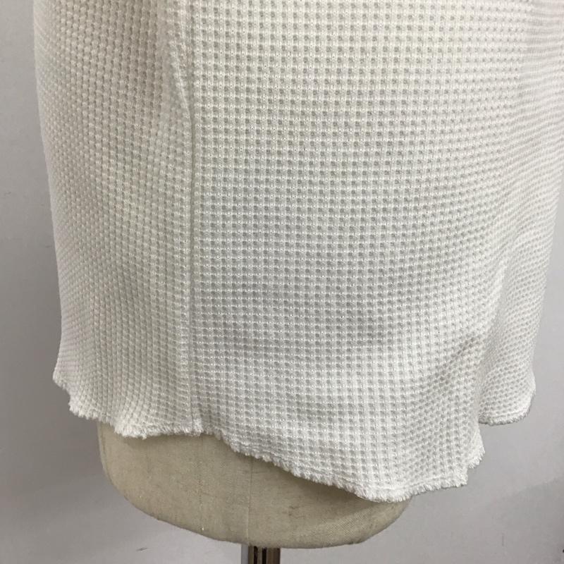 チャオパニック CIAOPANIC カットソー 長袖 長袖カットソー クルーネックカットソー ロングスリーブカットソー 無地Tシャツ L 無地 白 / ホワイト / メンズ USED 古着 中古 10112992