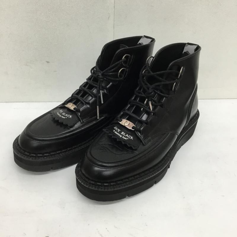 アベイシングエイプ A BATHING APE ブーツ ショートブーツ BAPE BLACK 