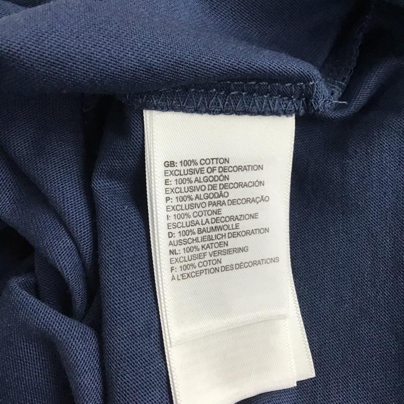 ザノースフェイス THE NORTH FACE Tシャツ 半袖 半袖カットソー プリントTシャツ クルーネックカットソー S ロゴ、文字 紺 / ネイビー / メンズ USED 古着 中古 10141499