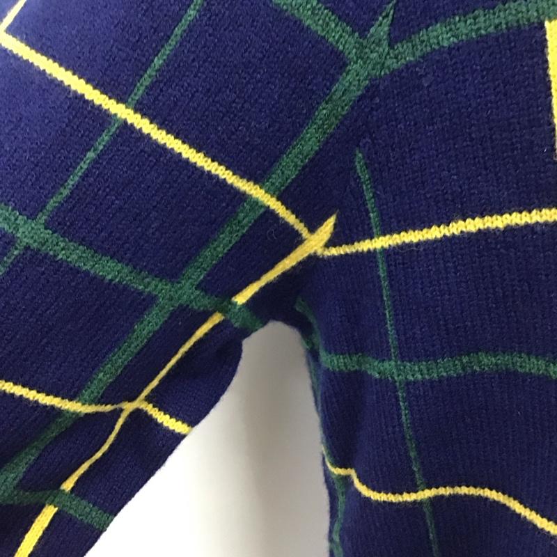 ブルックスブラザーズ BROOKS BROTHERS カーディガン 長袖 長袖ニットカーディガン リブニットカーディガン 前ボタン M チェック マルチカラー / マルチカラー / メンズ USED 古着 中古 10112833