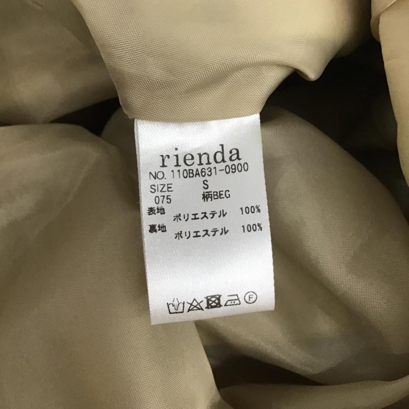 リエンダ rienda スカート ロングスカート 110BA631-0900 MIXPatternJ/Wフレアスカート S ドット ベージュ / ベージュ / レディース USED 古着 中古 10106201