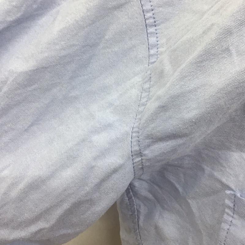 ザラ ZARA シャツ、ブラウス 長袖 長袖シャツ ショート丈シャツ カラーシャツ カジュアルシャツ M 無地 水色 / ライトブルー / レディース USED 古着 中古 10107086
