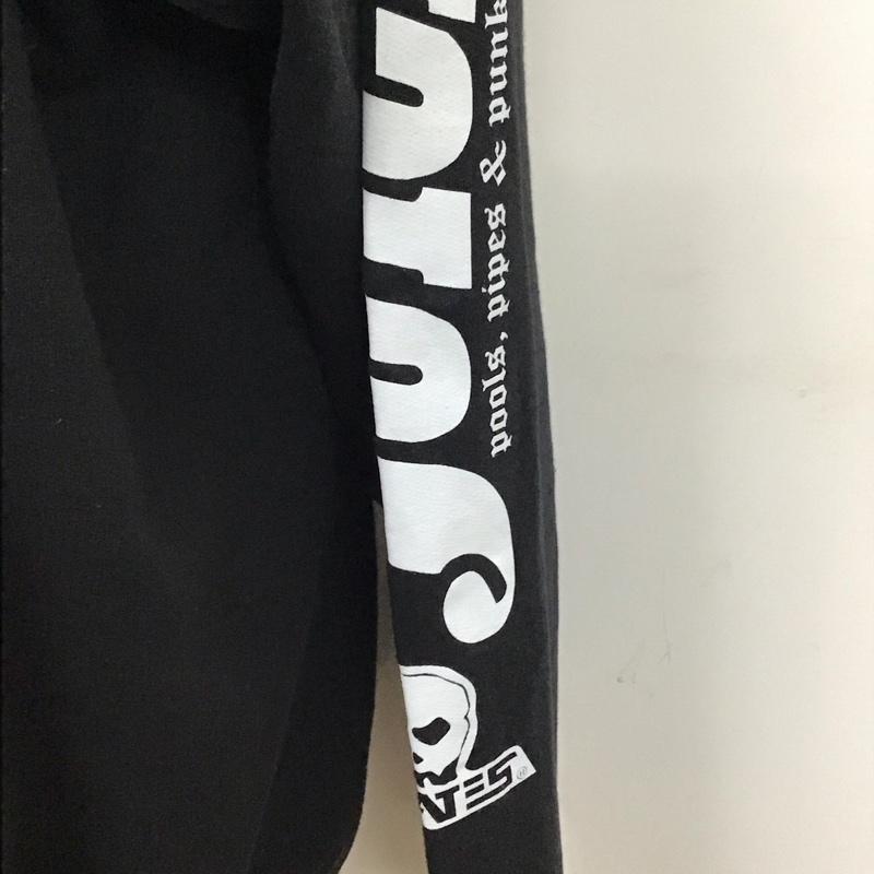 スカルスケーツ SKULL SKATES パーカー 長袖 長袖パーカー フード付きパーカー プリントスウェット トレーナー プルオーバー juicemagazine L ロゴ、文字 黒 / ブラック /  メンズ USED 古着 中古 10119234