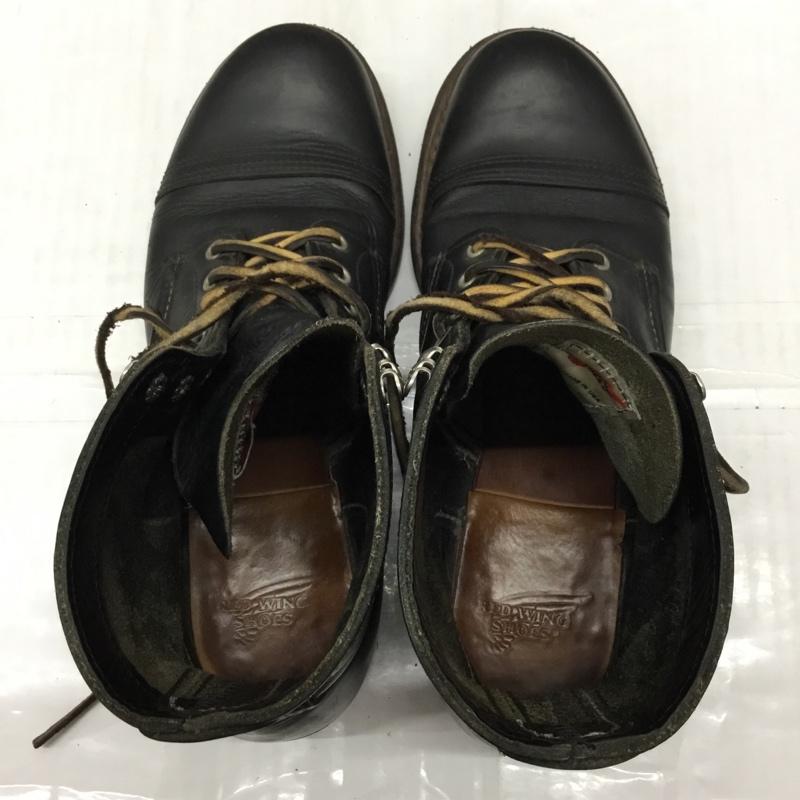 レッドウィング RED WING ブーツ 一般 8114 アイアンレンジ 26.5cm US:8.5 無地 黒 / ブラック / メンズ USED 古着 中古 10113691