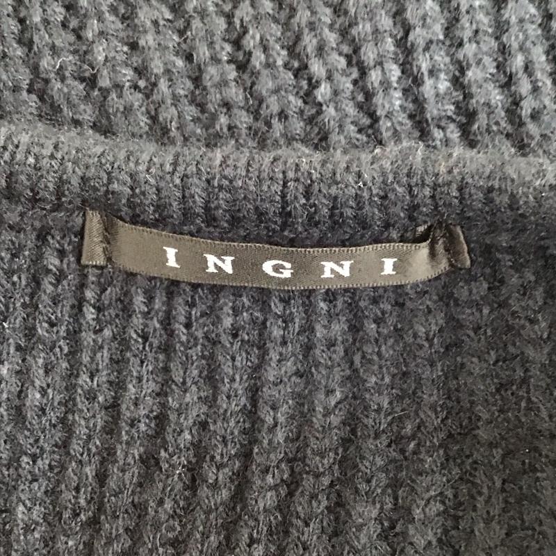 イング INGNI ニット、セーター 長袖 Vネックセーター 長袖ニット 長袖カットソー M ボーダー柄 マルチカラー / マルチカラー / レディース USED 古着 中古 10117876